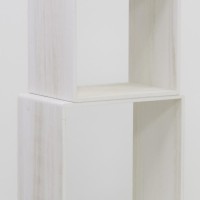 Hylder 5 Træbiter Paulownia White Modular - Star Stair Star Trapper til stue og soveværelse