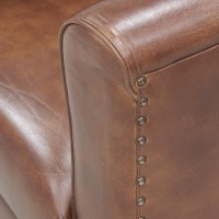 Fullblomma Buffalo Leather Club Fåtölj, avancerad vintage sits, absolut komfort och tidlös elegans