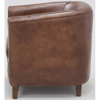 Täysi kukka Buffalo nahkaklubi nojatuoli, huippuluokan vintage istuin, absoluuttinen mukavuus ja ajaton eleganssi