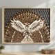 Mesa de montaje en pared Águila grabada: Escultura Arte salvaje en relieve - Decoración de pared Diseño Naturaleza