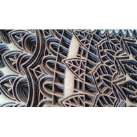 Wall-mounted table Eagle engraved: sculpture Wild art in relief - Wall decoration Design Nature