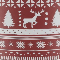 Set von 2 Karton Geschenkboxen mit Jacquard-Muster-Deckel: Hubboxen & festliche Verpackung