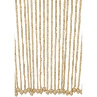 Cortina de corda de madeira natural 66 pingentes com fixação: BOHO-INSECTOS MORTE & DECO SEPARATOR