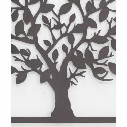 Wall Decoration Tree of Life in Black Metal: Chic & Modern Metal Art Sculpture for living room and bedroom