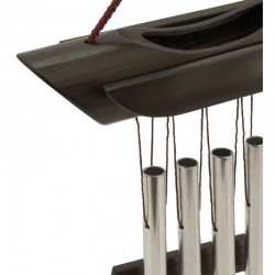 Bamboo Carillon and Metal: Carillon Wind Wind Zen For Garden, Balcony & Terrace Sound Natural