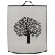 Fireproof Fireplace Metal Black Decor Tree of Life: Protective Grid Fireplace Design & Sparks Screen