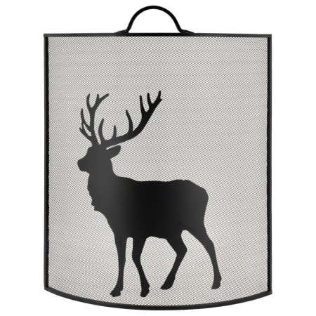 Metal Peis Brannmur Decor CERF: Peis Beskyttende Grid & Sparking Screen Design Rustikk Natur