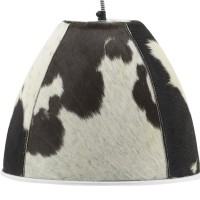 Lâmpada de suspensão de couro Ø 34 h 28 cm: forma genuína da pele da pele LHAGLE & luz chique do teto