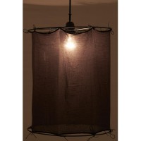 Ombra rotondo Grigio in cotone Ø 35 H 40 cm: grigio paralume cilindrico in cotone dolce per lampada da installare e sospensione