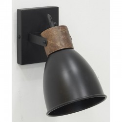 Wall lamp Spot metal and wood: adjustable lighting Industrial design & interstic interior design