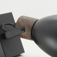 Wall lamp Spot metal and wood: adjustable lighting Industrial design & interstic interior design