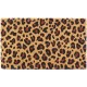 Coconut Natural Leopard Natural & Vermelho: esteira de entrada original antiderrapante, pérola ao ar livre