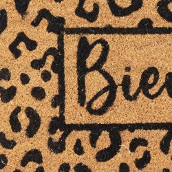 Natuurlijke Coconut Fiber Passon Leopard Pattern: Outdoor Entry Mat & Antislip Innerlijk Origineel Chic