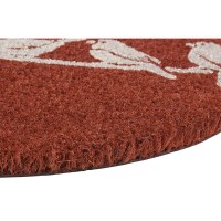 Fibra oval coco natural pássaro pássaros pássaros: adorável Anti-Slip & Tapete de entrada ao ar livre decorativo