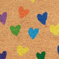 Oval Fiber Coconut Natural Fiber Coconut Fiber Coconuts Multicolored Cells: Outdoor Entry Mat Original & Chic Entrance