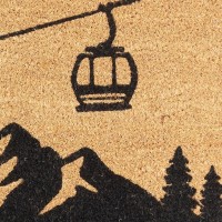 Ovala kokosnötfiber Kokosnöt Färg Dekor Gondol: Entré Mat Mountain Chalet & Non-Slippotting