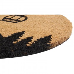 Ovale Kokosnotenvezel Coconut Kleur Decor Gondel: Entree Mat Mountain Chalet & Non-Slippoting