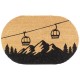 Oval Coco Fibra Coco Color Decoración Gonondola: Mat Matter Chalet de Montaña y No Slippotting