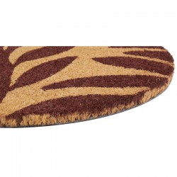 Oval Pailless Oval Coconut Natural Decor Leaves: Chic Entry Mat, Non-Slapping & Resistant Wiper