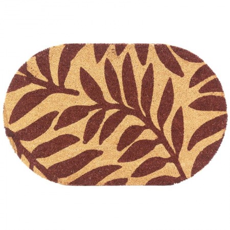 Oval Pailless Oval Coconut Natürliche Dekor Blätter: Chic-Einstiegsmatte, Nicht-Slaping & Resistant Wischer