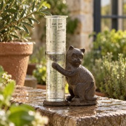 Cartel de la decoración de la decoración del campo de la decoración del campo: Lluvia Jardín Lluvia Meter y CHIC Exterior Objeto