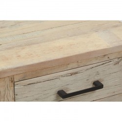 Blanchi recycled wooden night table with 1 drawer bedside rustic chic vintage