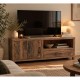 Rechthoekige TV-kast Recycled Wooden Buffet Lage Televisie 1 Deur 1 Lade Opslag