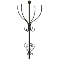 Sort metal fod frakke rack bærer garderobe design robust