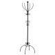 Black Metal Foot Coat Rack Llevar Diseño de guardarropa robusta
