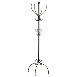Sort metal fod frakke rack bærer garderobe design robust