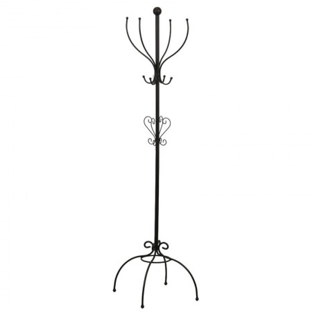 Sort metal fod frakke rack bærer garderobe design robust
