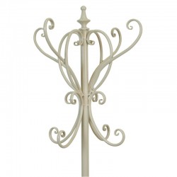 Cream Metal Coat Rack med integreret indgang Paraplyholder