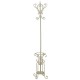 Cream Metal Coat Rack med integreret indgang Paraplyholder