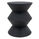 Mesa de extremo de sofá de metal negro Diseño de mesa de mesa y estilo industrial