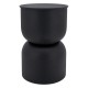 Round Pool Black Metal Sofa Table Extra industriell och modern design