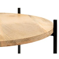 Runde sofabord foldning metal manguer træ møbler få sted industriel stil