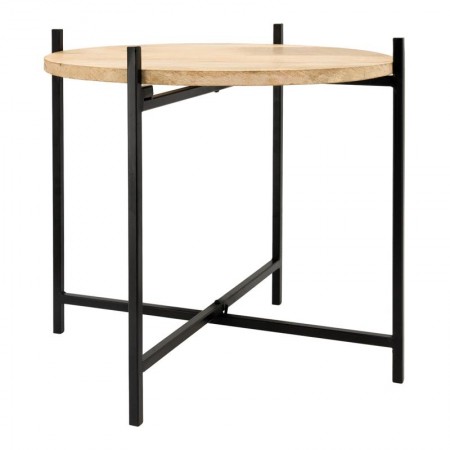Mesa de centro redonda Material plegable MANGUER Mueble Muebles de madera Place Estilo industrial