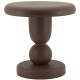 Kaffebordet rundt gulvmetall matt brun elegant design sofa slutt