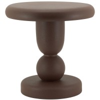 Mesa de centro de piso redondo Matte Matte Marrón elegante diseño sofá final