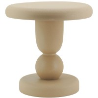 Rund soffbord Matte Metal Beige Beige Sofa End Ren design