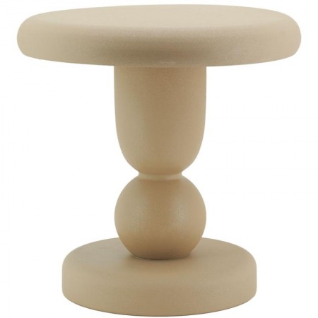 Rund soffbord Matte Metal Beige Beige Sofa End Ren design