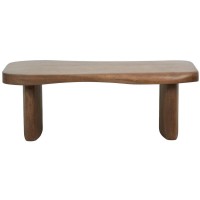 Sofabord træ mango brun uregelmæssig bakke møbler stue design økologisk chic