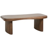 Sofabord træ mango brun uregelmæssig bakke møbler stue design økologisk chic