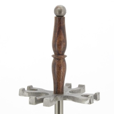 Antique Tin Fireplace Valet 4 Servant Accessories Practical Chic Wood Handles