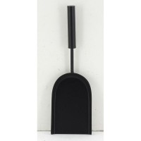 Siervo moderno Black Lacado Chimenea Chimenea Vista con pala y escoba