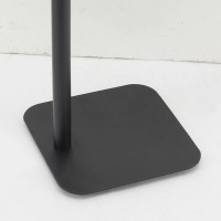 Valet de Cheminée Métal Laqué Noir Serviteur Moderne avec Pelle et Balai