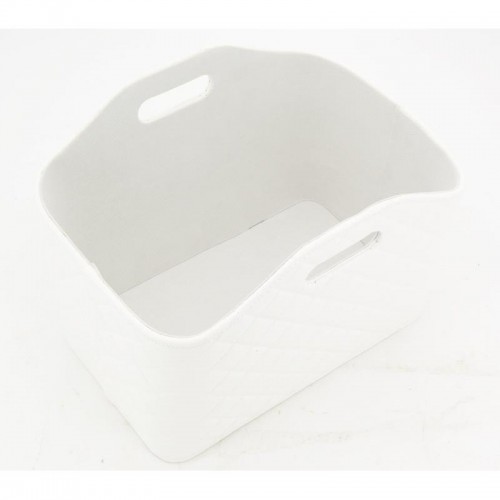 Cesta de revisión rectangular de almacenamiento de poliuretano blanco diseño moderno