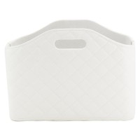 Cesta de revisión rectangular de almacenamiento de poliuretano blanco diseño moderno