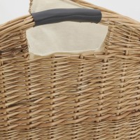 Gesto di vimini rack per riviste di vimini
