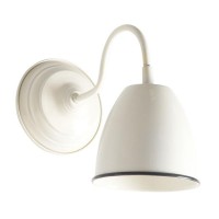 Luz de metal lacado de marfim design de design de iluminação e iluminação chique